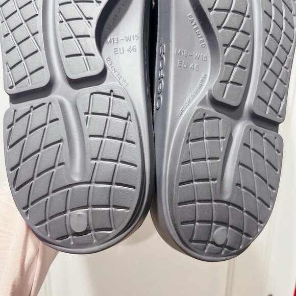 Oofos OOahh Sport Sandal Slide Tactical Slate Gray Waterproof Mens EU 46 US 13 - Picture 11 of 11